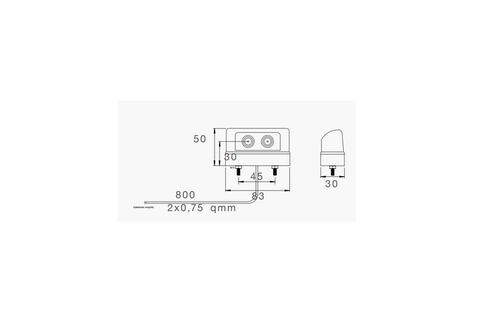 ASPÖCK REGPOINT KLEINE LED-kentekenplaatverlichting