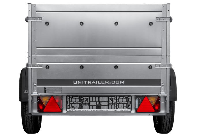 Lichte aanhanger 200x106 UNITRAILER GARDEN 200 KIPP met BIS-zijwanden