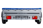 Autoaanhanger 264x150 UNITRAILER GARDEN 265/2 KIPP met H-0 frame en blauwe hoes