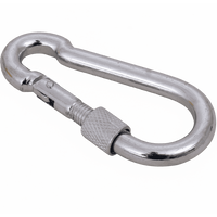 Karabijnhaak met veiligheidssysteem voor touwen DROMET KSZ.7.70 brandweerhaak 7x70mm