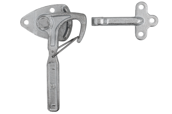 Rechter zijkoppeling met WINTERHOFF WV 20-R + WVG 20-A bevestiging, complete aanhangwagenzijde afsluiting