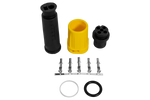 MANTES waterdichte connector voor achterlichten van aanhangers, bajonetsluiting, 5-pins, geel, links