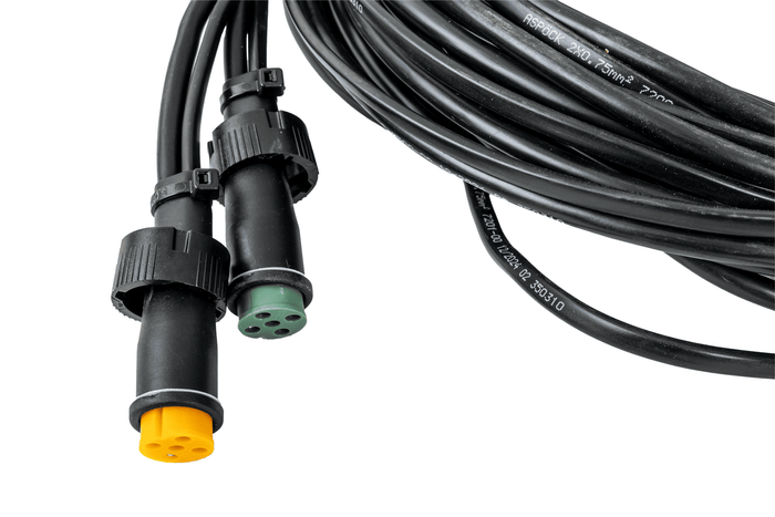 ASPÖCK elektrische installatie aanhangwagen takelwagen kabelboom 7 m 13/8 POLIGE stekker bajonetten 2x 5-POLIG