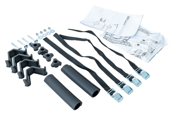 Fietsendrager reservewielhouder Peruzzo Brennero 4x4 - voor 2 fietsen met montagerails (zwart)