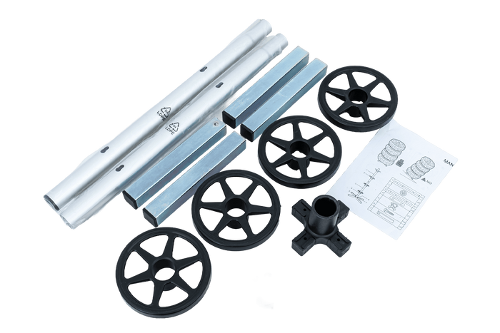 UNITRAILER autowielstandaard, hanger voor 4 wielen / velgen 100kg