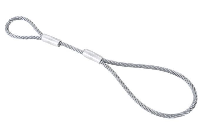 EFMETAL veiligheidskabel voor ongeremde aanhangwagens 250mm 250kg