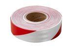 Reflecterende Contour Tape Rood-Wit - 1 meter.