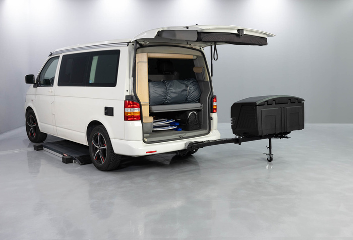 Towbox V3 Camper zwart - bagagebox voor op de trekhaak