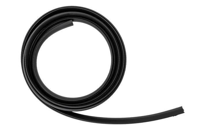 Rubberen afdekking/afdichting (bovenkant) voor aluminium balk - G3 CL 127 cm