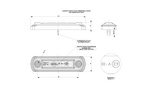 Set van vier HORPOL LD 675 LED universele markeringslampen