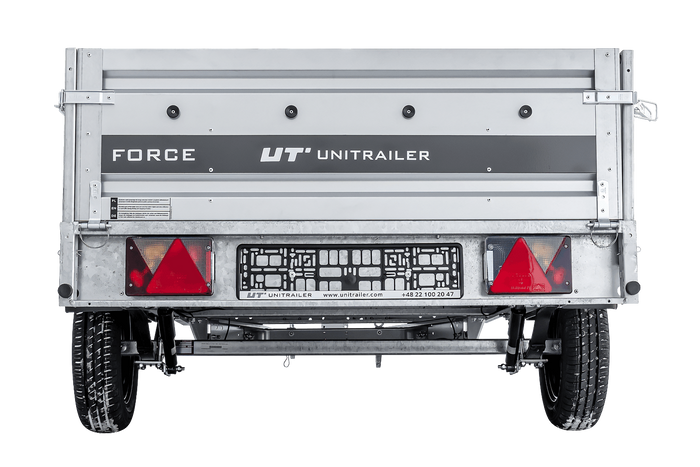Autotrailer op veren 264x125 UNITRAILER FORCE 264/R KIPP
