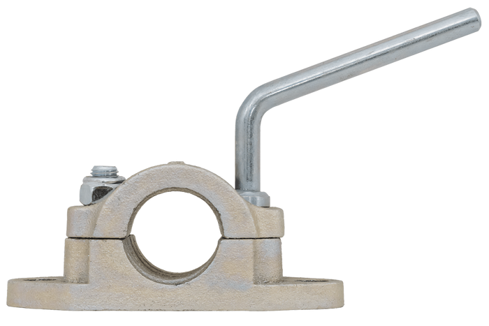 KNOTT B48C6 gietijzeren steunwielklem voor gegolfde buizen van 48 mm