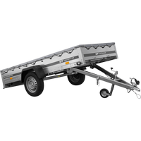 Lichte aanhangwagen 264x125 UNITRAILER GARDEN 264 KIPP met grijze kap