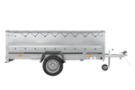 Autotrailer 264x150 UNITRAILER GARDEN 265 KIPP met opzetborden, H-0 frame en grijze huif
