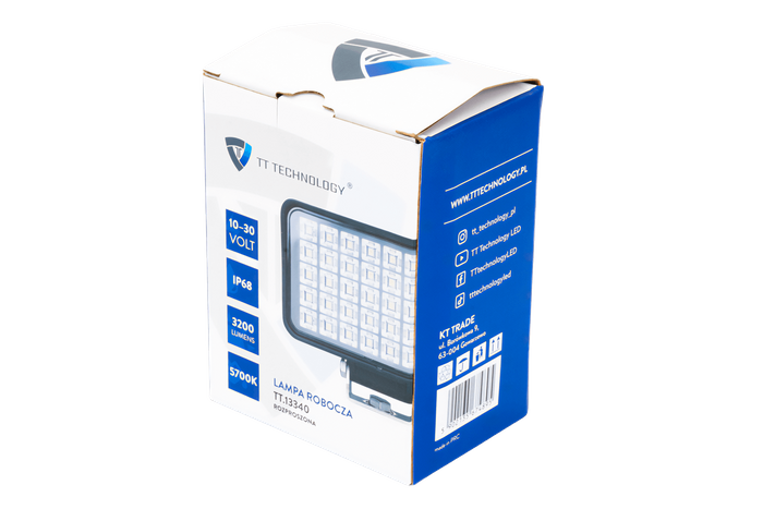 TT TECHNOLOGY LED werklamp reflector TT.13340 40xLED 3200lm rechthoekig