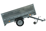 Enkelassige aanhanger 230x125 UNITRAILER GARDEN 230 KIPP met BIS-zijwanden