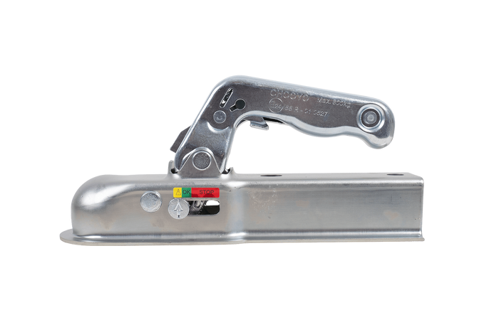CHOOYO JD.00.53.008 kogelkoppeling voor een aanhanger van 800 kg met een vierkante dissel van 40 mm.