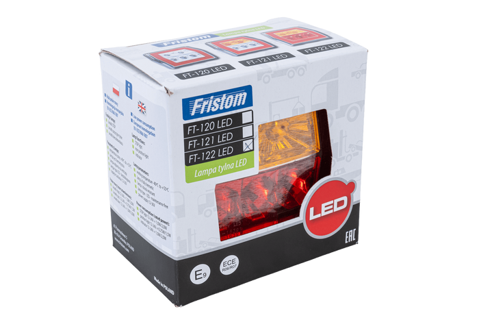 FRISTOM FT-122 LED-achterlicht, 3 functies, universeel