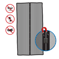 Magnetisch muggennet voor deuren ProPlus beschermend gaas (2x) 210x50cm