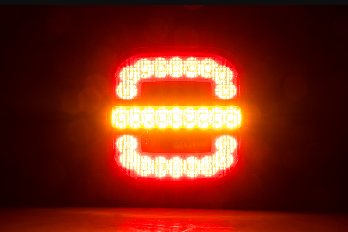 HORPOL ROCA LZD 2803 LED-achterlicht met 3 functies, universeel, inclusief houder