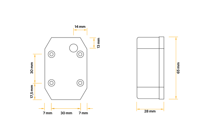 ASPÖCK FLEXIPOINT I universele markeringslamp met houder