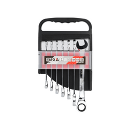 YATO YT-0208 ratelcombinatiesleutels 10-19 mm, 7 stuks.
