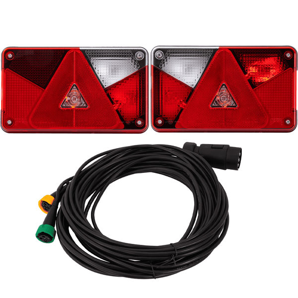 ASPÖCK MULTIPOINT V achterlichten + MANTES 7m 7-polige kabelboom
