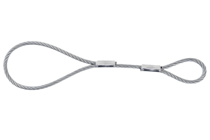 EFMETAL veiligheidskabel voor ongeremde aanhangwagens 250mm 250kg