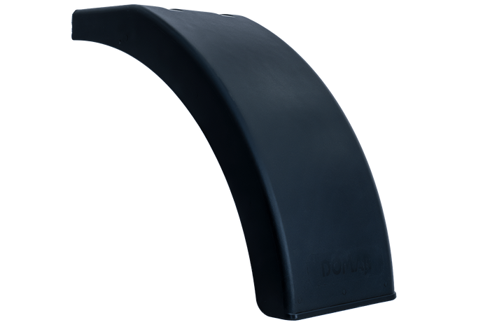 Half spatbord voor aanhanger DOMAR DR1012201 wielkast 384/200mm rechts