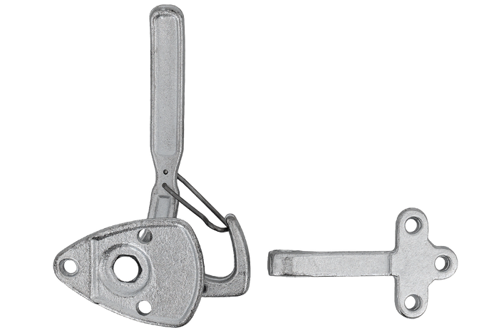 Rechter zijkoppeling met WINTERHOFF WV 20-R + WVG 20-A bevestiging, complete aanhangwagenzijde afsluiting