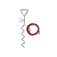 ProPlus 361857 riembevestigingspaal met stalen kabel van 4,5 m