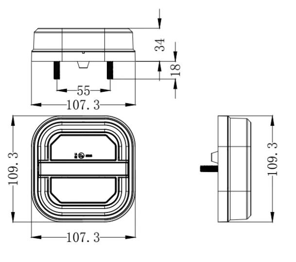 TRUCKLED L2416 LED Neon2 achterlicht 5 functies rechts