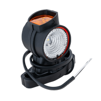 FRISTOM FT-140A LED rechter markeringslamp op een rubberen arm