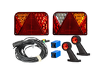 Verlichtingsset: DOBPLAST DPT35 LED-achterlichten + FRISTOM FT-009 LED-zijmarkeringslichten + MANTES 7m 7-PIN kabelboom