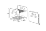 LAMPA Shop&amp;Store M boodschappenmand opvouwbare opbergbox 32x27cm
