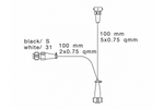 ASPOCK 5-pins bajonetadapter met mistlamp- en achteruitrijlichtaansluiting 0,1 m