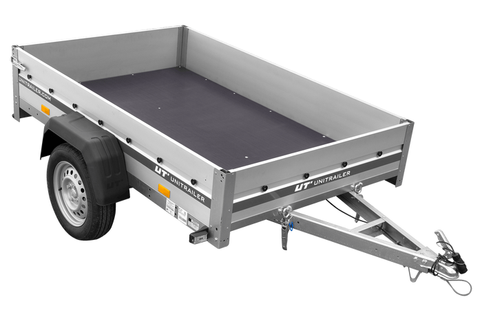 Aanhangwagen met aluminium zijwanden 200x125 Unitrailer Garden 201 KIPP ALU