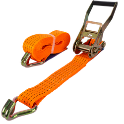 UNITRAILER 5m/50mm/5t oranje transportband met spaninrichting