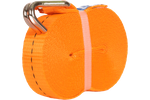 Set van vier UNITRAILER 10m/25mm/1t oranje transportbanden met spaninrichting