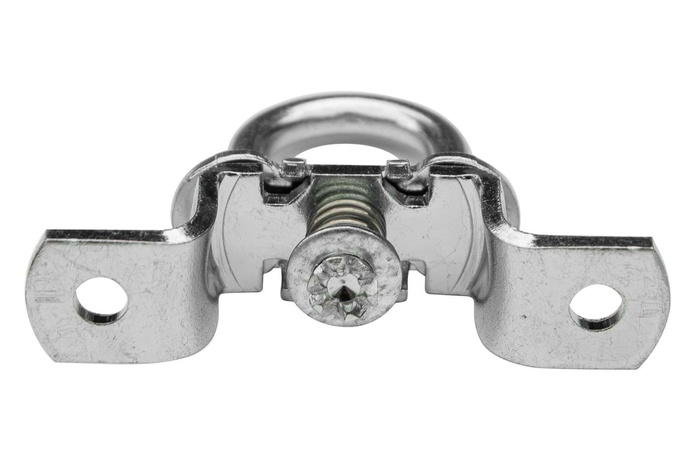 Huifsluiting, zeiloog rond met veer, verzinkt H-19 mm 