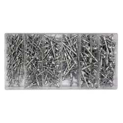 Set van YATO YT-36420 blindklinknagels, mix van maten, 400 stuks