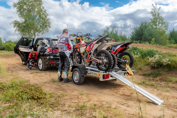 Motortrailer voor drie motoren UNITRAILER MOTO 3