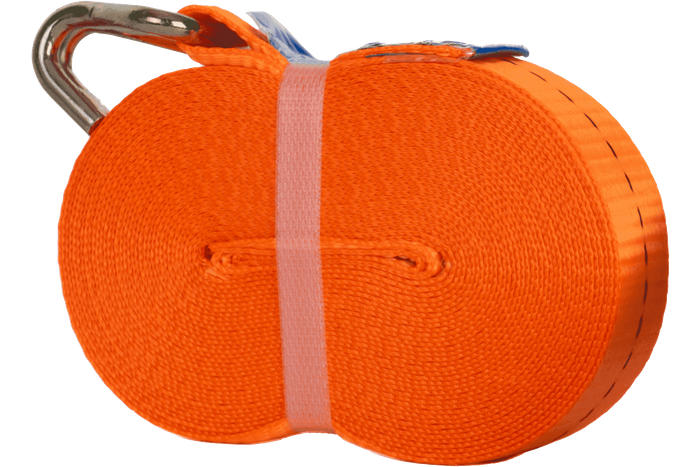 UNITRAILER 10m/25mm/1t oranje transportband met spaninrichting