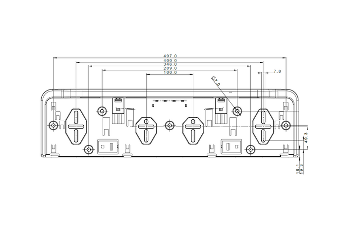 Kentekenplaathouder met LED-verlichting FRISTOM FT-264 LED M15