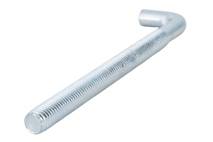 DROMET HP M8x120 schroefhaak met een L-vormige uiteinde (recht)