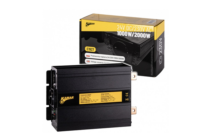 Spanningsomvormer 24V/230V (1000/2000W) KAMAR E1927