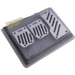 OUTLET Aluminium pedaalcovers met antislip rubber RACE2 PILOT