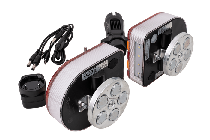 SPAREX CONNIX S.130977 LED achterlichten 4 functies links+rechts, draadloos, met magneet