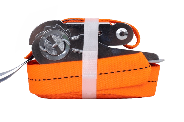 HILLS 5m/25mm/1t oranje eendelige spanband met spanner