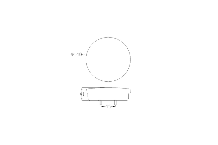 TT TECHNOLOGY TT.12008 Glo-Trac LED Hamburger Achterlicht 3 Functies Universeel